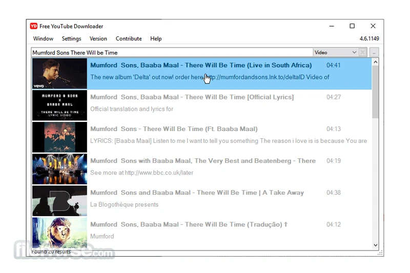 Free YouTube Downloader Screenshot 1