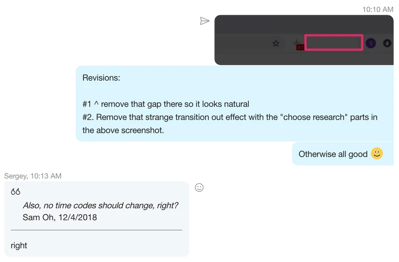 video feedback loop