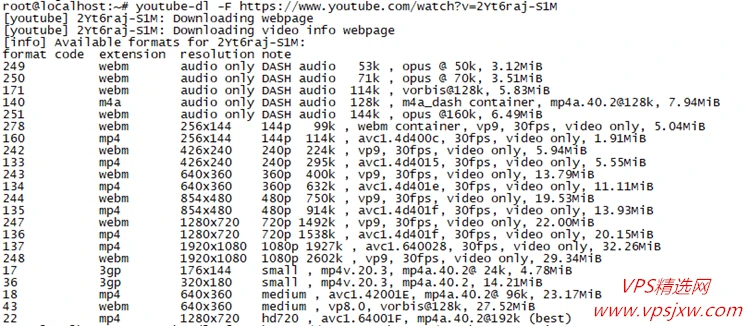 Vps 安装 youtube_dl 实现 youtube、优酷、pr*nhub 等视频下载